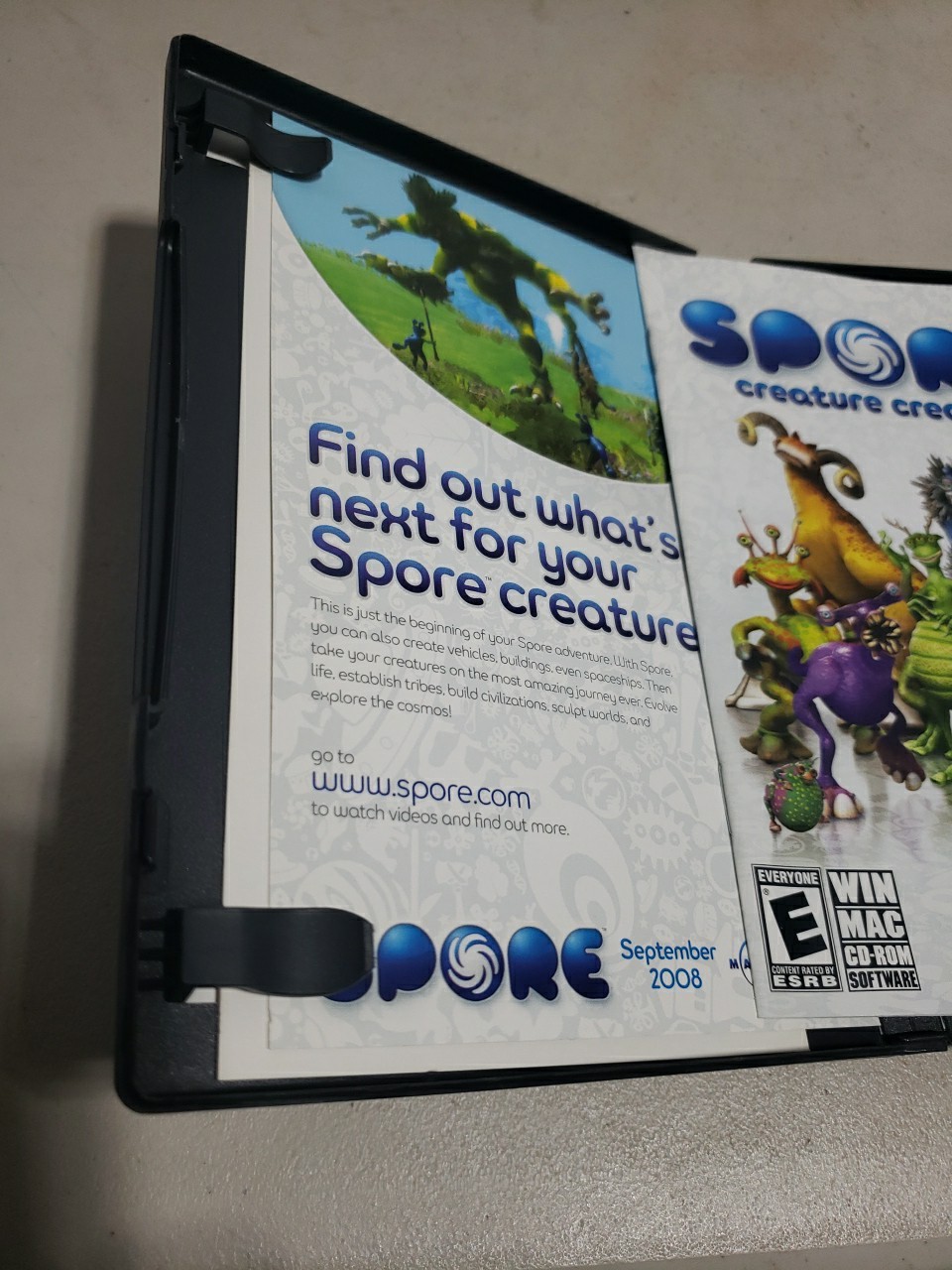 Spore Creature Creator (Windows/Mac, 2008) CIB – WITH MANUAL – CD ROM