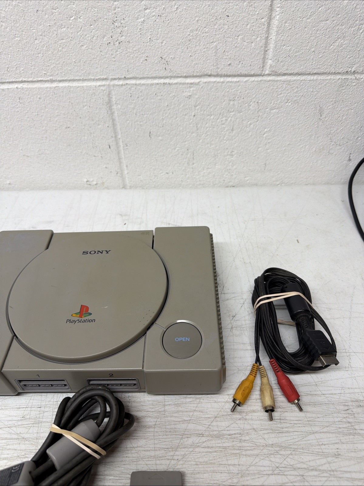 Sony PlayStation 1 PS1 SCPH-7501 Console System Bundle – Tested and Works