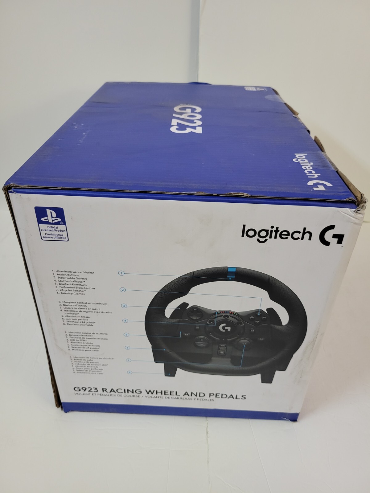 Logitech G923 PS5 941-000147 Racing Wheel and Pedals for PS5, PS4 and PC