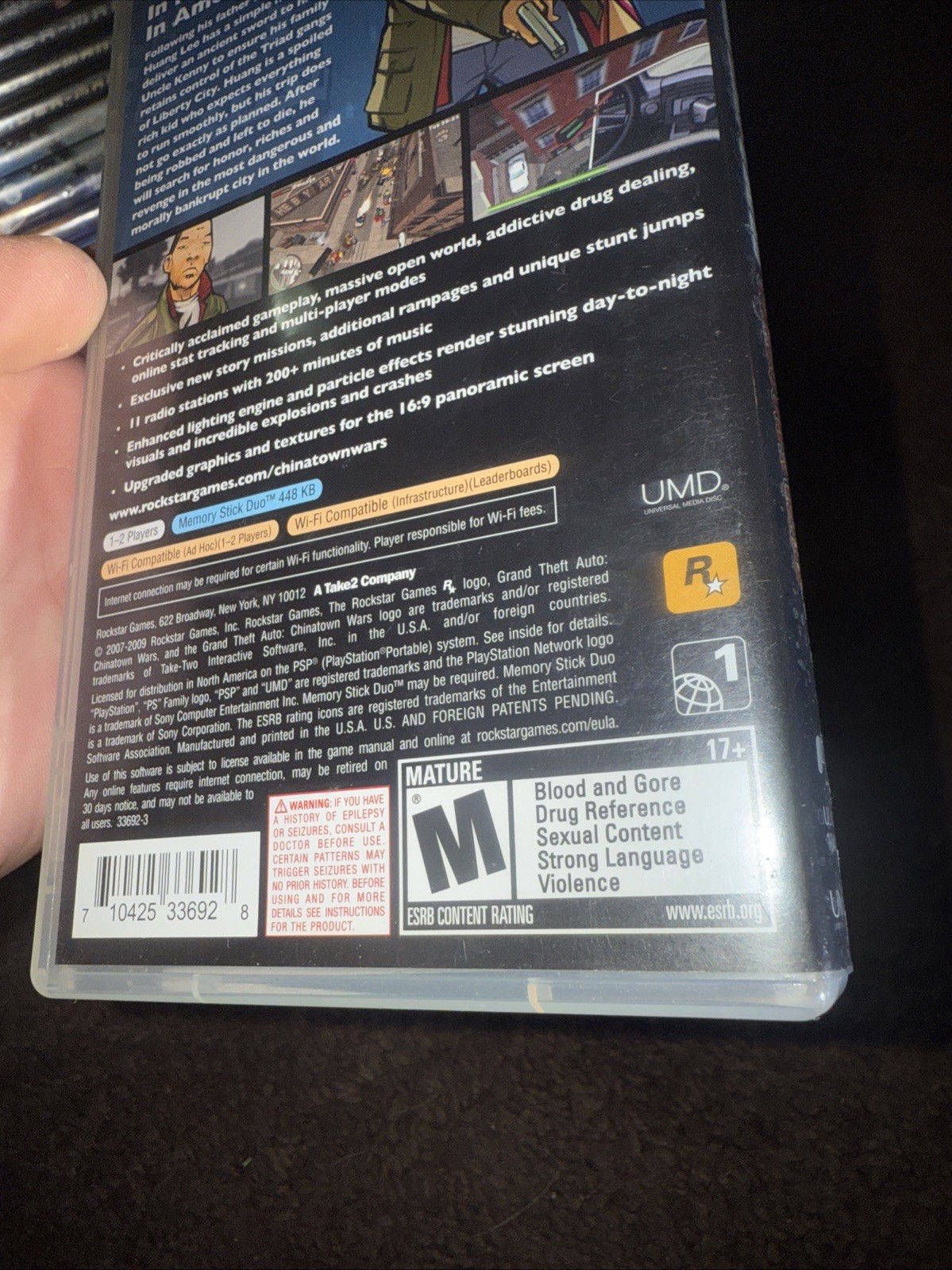 Grand Theft Auto: Chinatown Wars + Map And Manual Sony PSP Extra Mint Condition