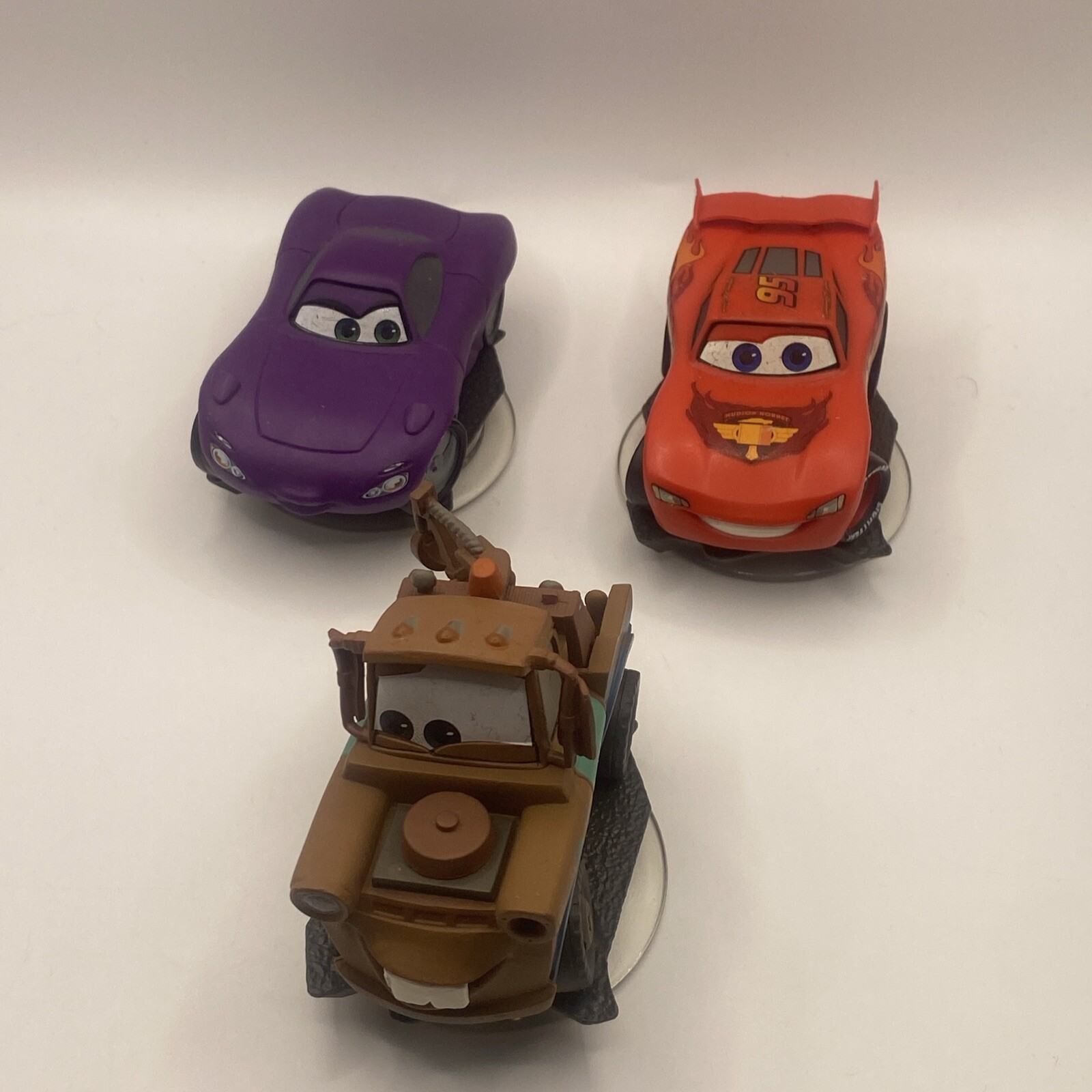 Disney Infinity 1.0 Characters Lightning Mcqueen Mater Holley ShiftWell Lot