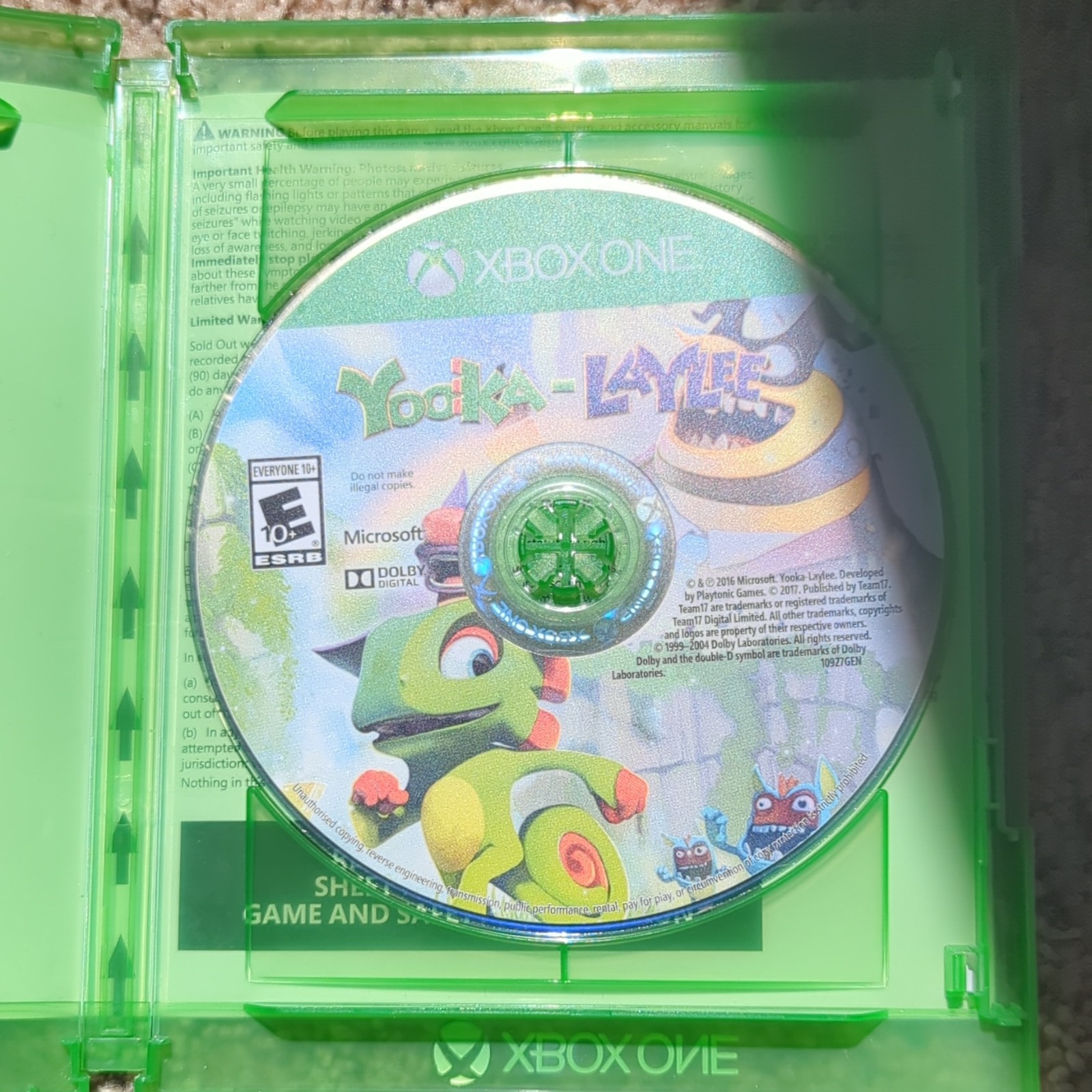 Team17 Yooka-Laylee Xbox One 2017 E10+ Multiplayer 3D Platformer NTSC