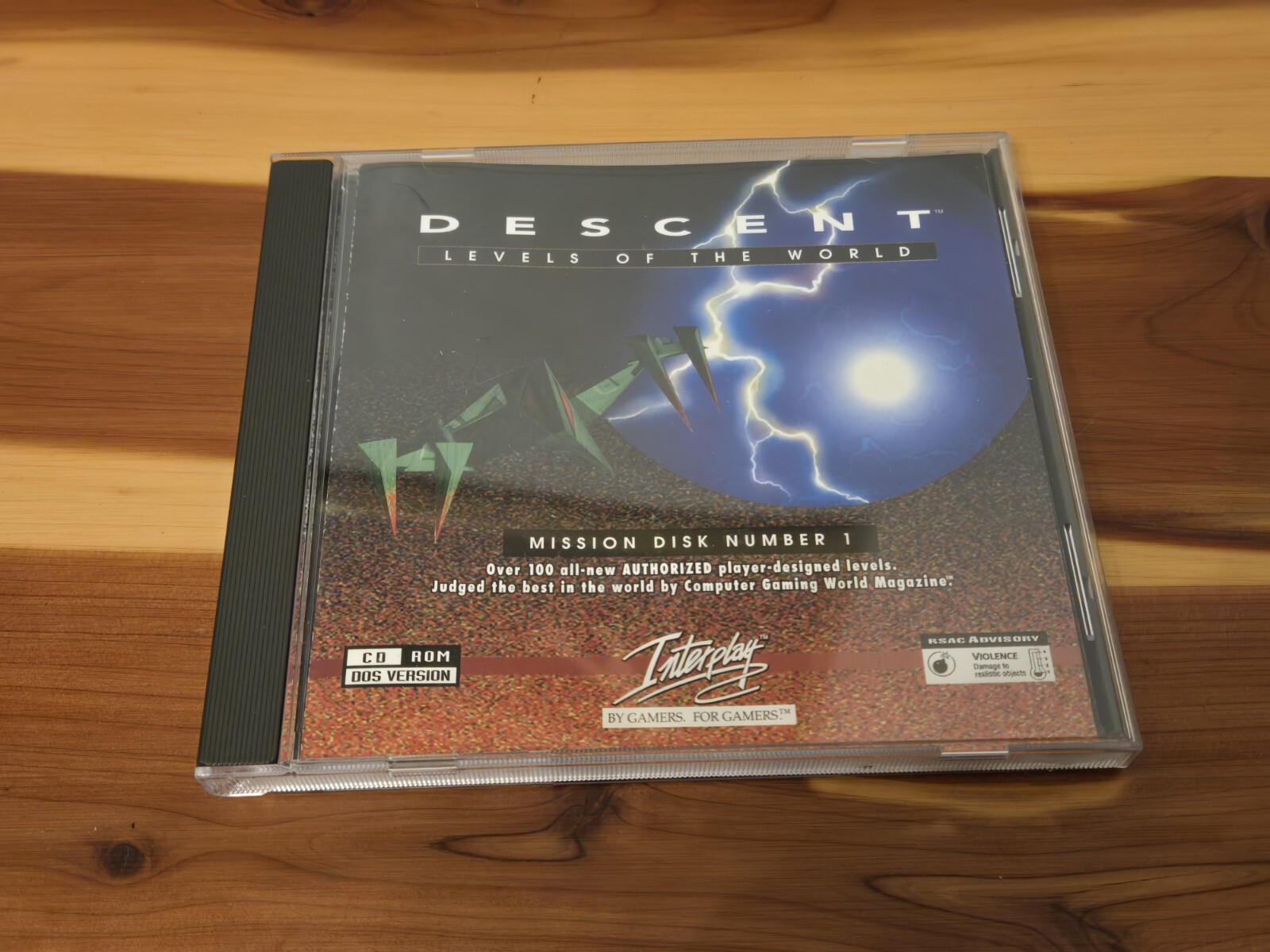 Descent Levels of the World (PC CD DOS, 1995) Big Box and CD – VINTAGE