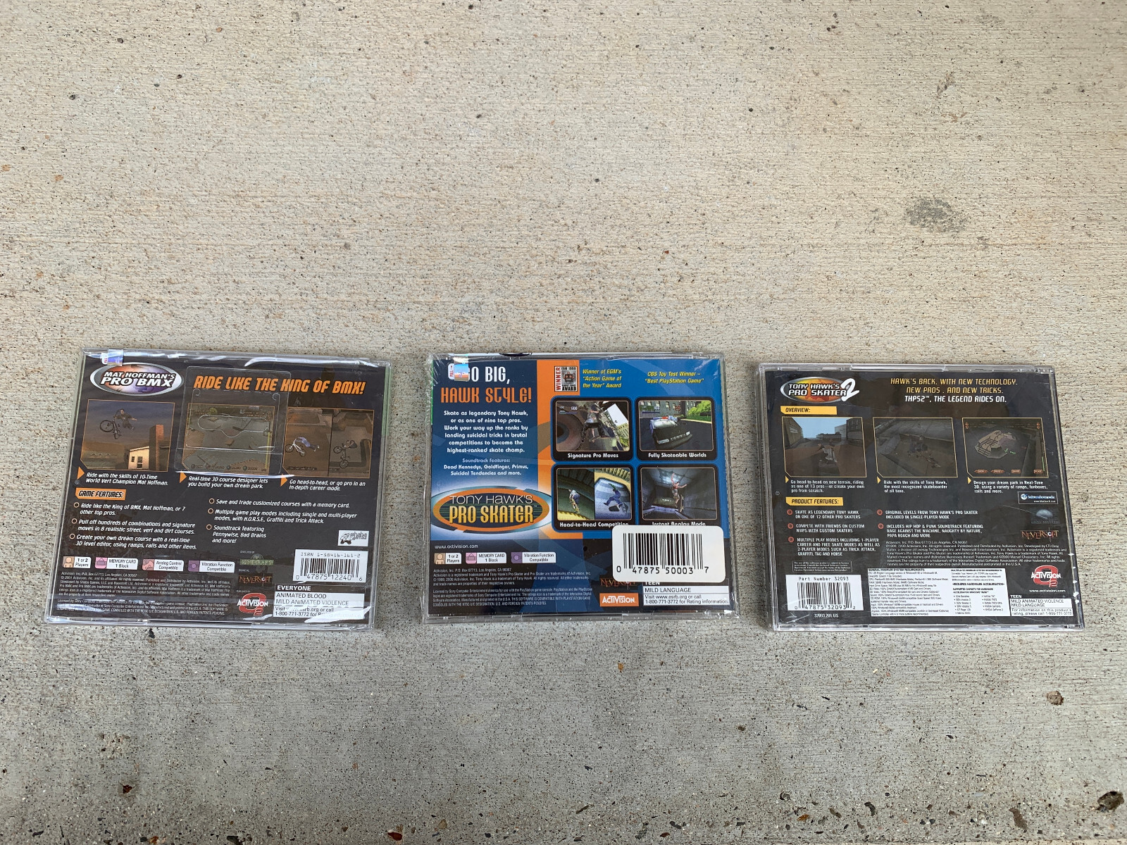 Rare Sealed PlayStation 1 & PC Lot – Tony Hawk’s Pro Skater & Mat Hoffman’s BMX