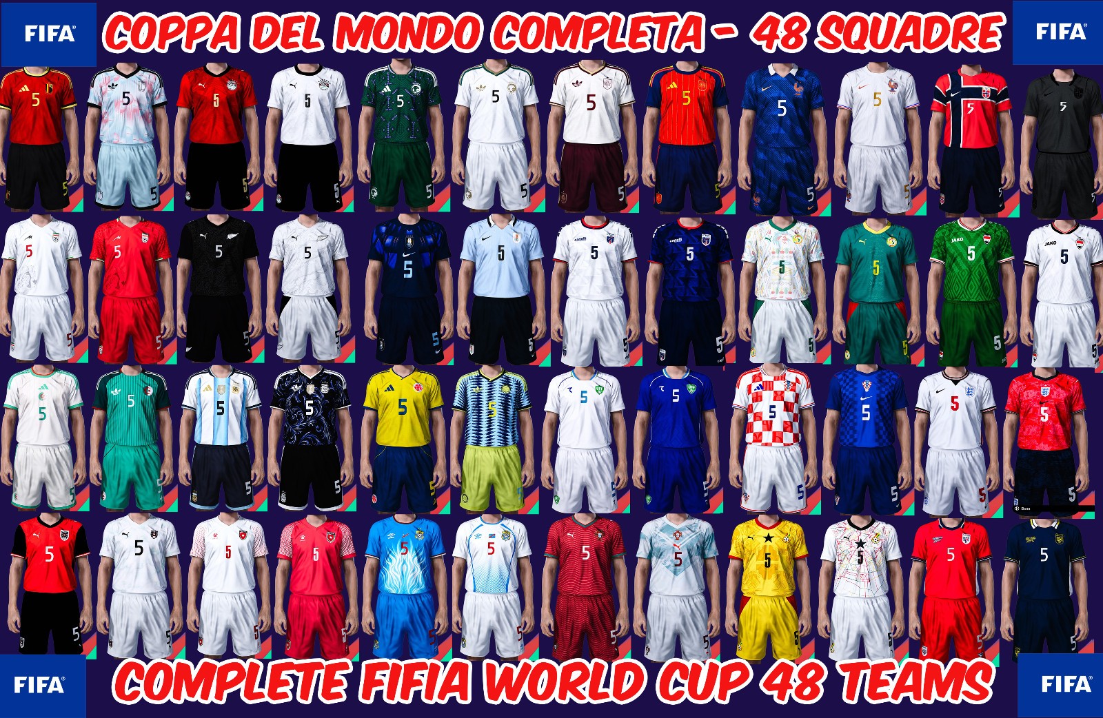 ORIGINAL PATCH – PES 2021 OPTION FILE – AGGIORNAMENTO NUOVA STAGIONE 2024 PS4PS5