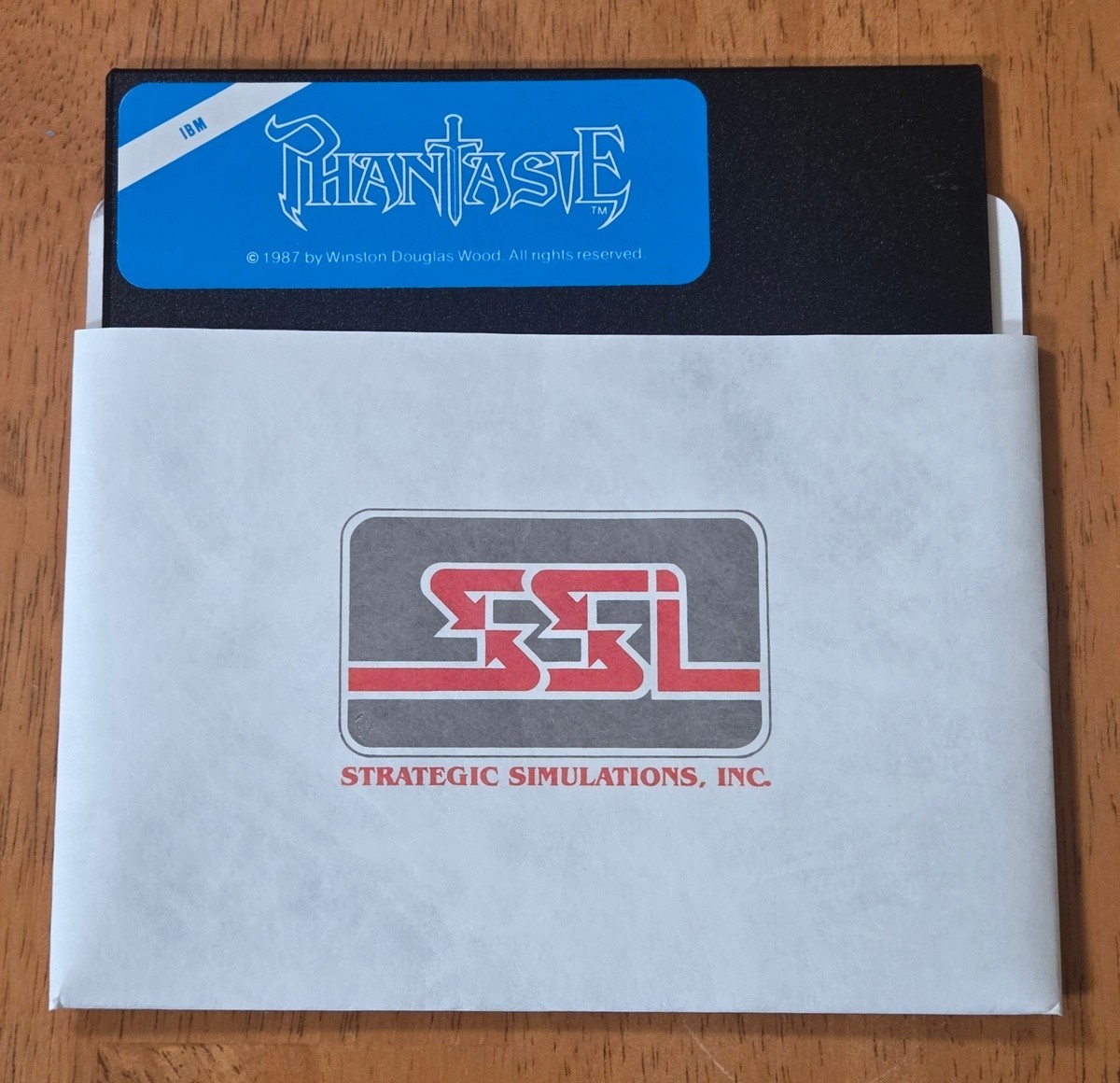 Phantasie SSI IBM PC Big Box Game 1987 Complete CIB 5.25″ Floppy Disk