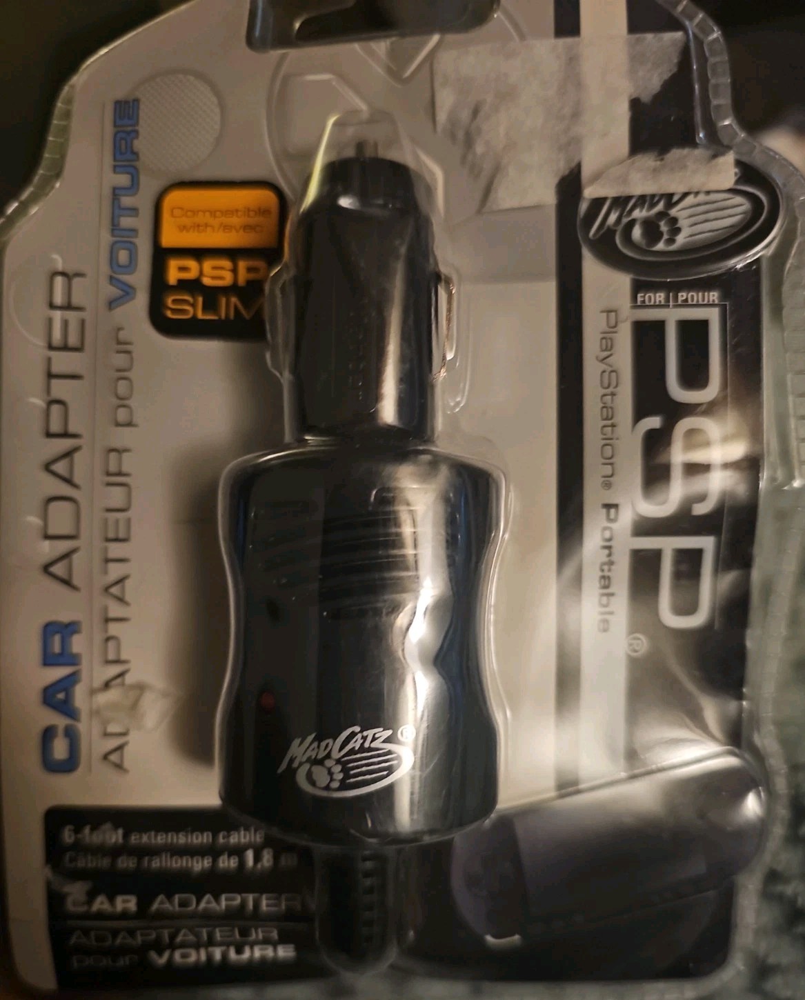Mad Catz PSP Car Charger Car Adapter 8502 For Playstation PSP Model 08502 6 Foot