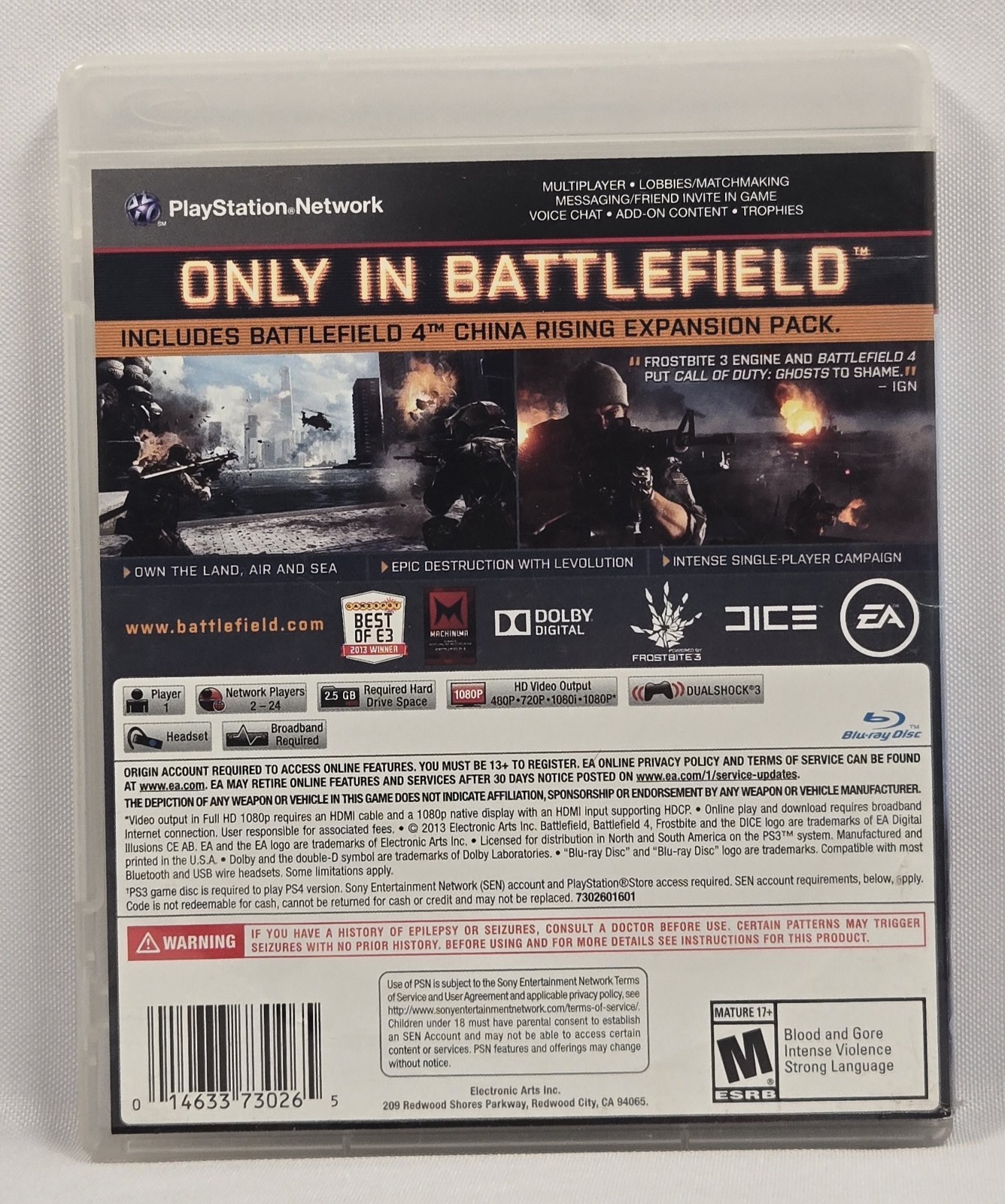 Battlefield 4 (Sony PlayStation 3, 2013)