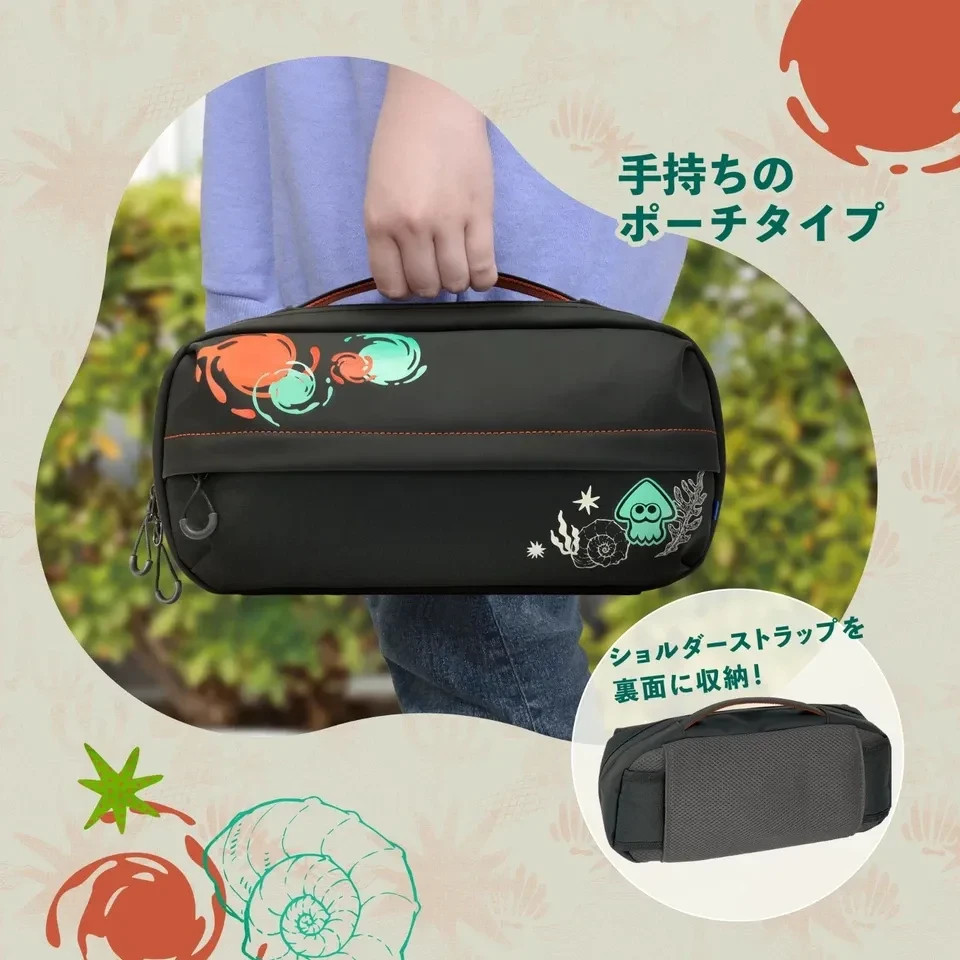Splatoon Raiders 2WAY Shoulder Pouch for Nintendo Switch 2 Official HORI PSL NEW