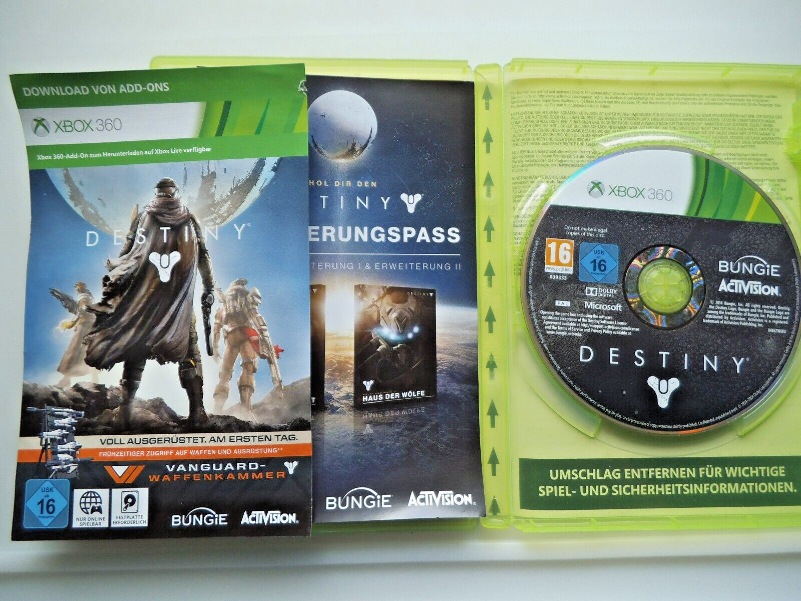 D E S T I N Y (Microsoft XBOX 360) original packaging without manual