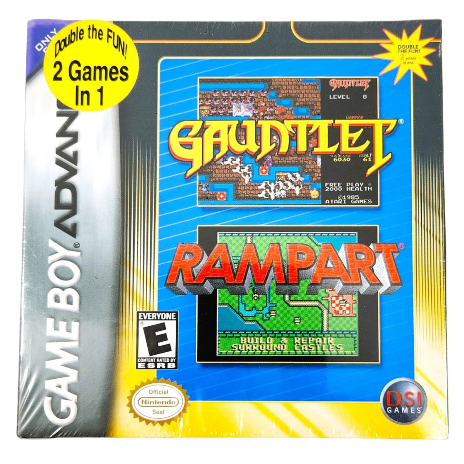 Gauntlet & Rampart 2 Games-in-1 Game Boy Advance GBA (Brand New, Factory Sealed)