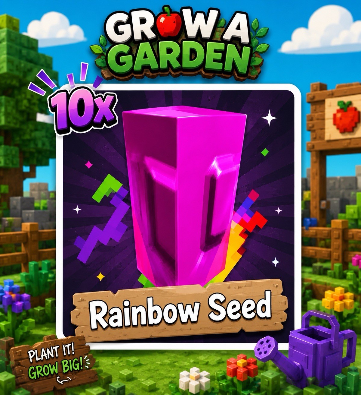 🪴 GROW A GARDEN 2 🪴 10x Rainbow Seed | Fast And Cheap