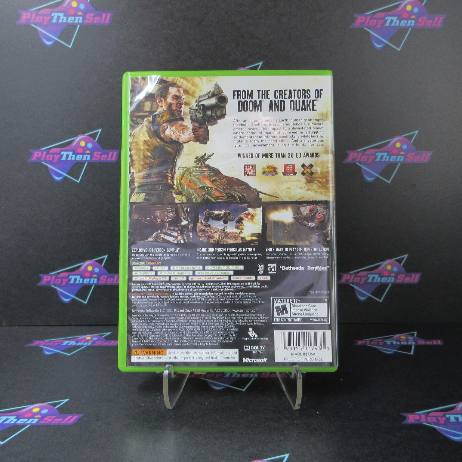 Refurbished Rage Anarchy Edition Xbox 360 + Sleeve Complete – Excellent Cond
