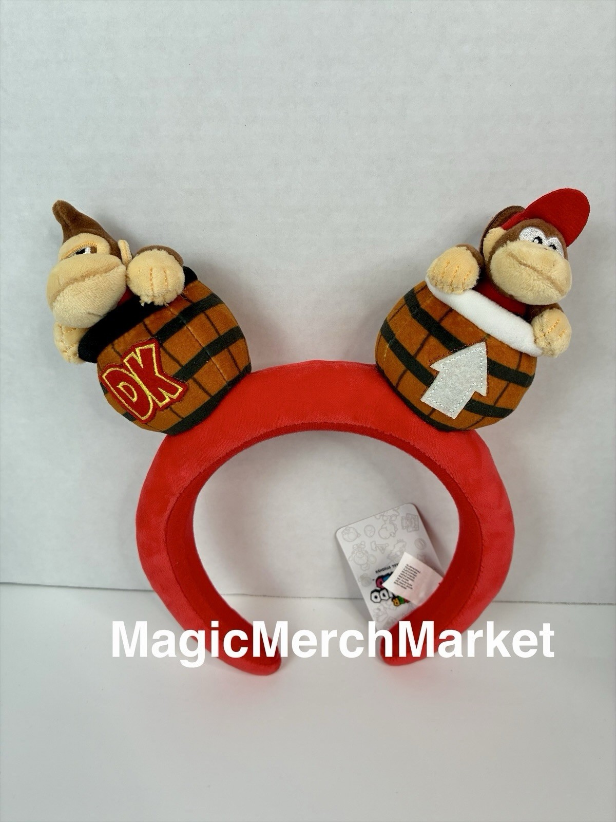 Universal Studios Super Nintendo World Donkey & Diddy Kong Headband NWT