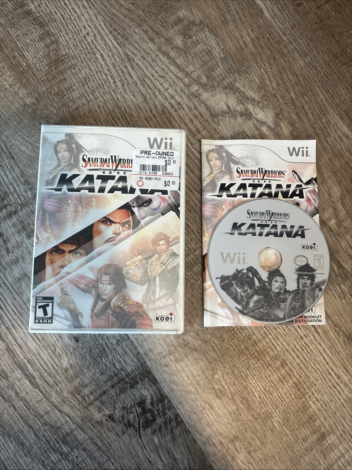 Samurai Warriors: Katana (Nintendo Wii, 2008) Complete