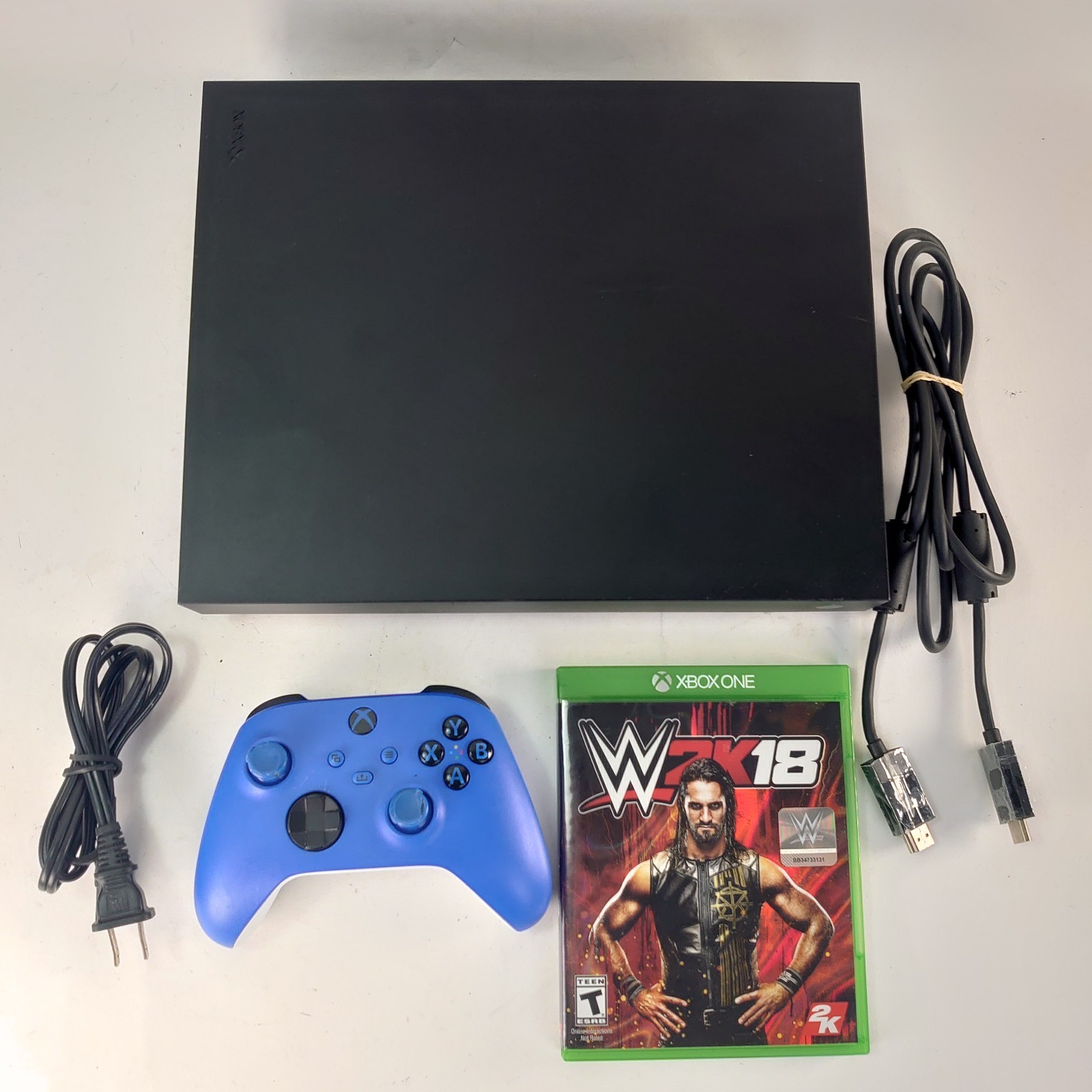 Microsoft Xbox One X 1TB Console Gaming System Black 1787 W/ Controller 1 Game
