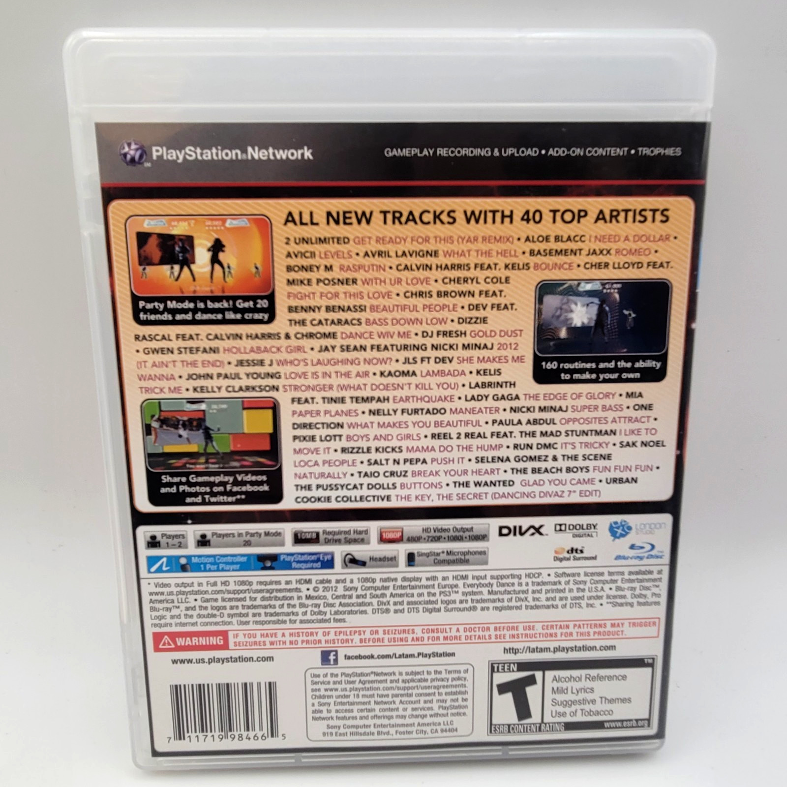 Everybody Dance Playstation 3 PS3 Complete CIB w/ Box and Manual