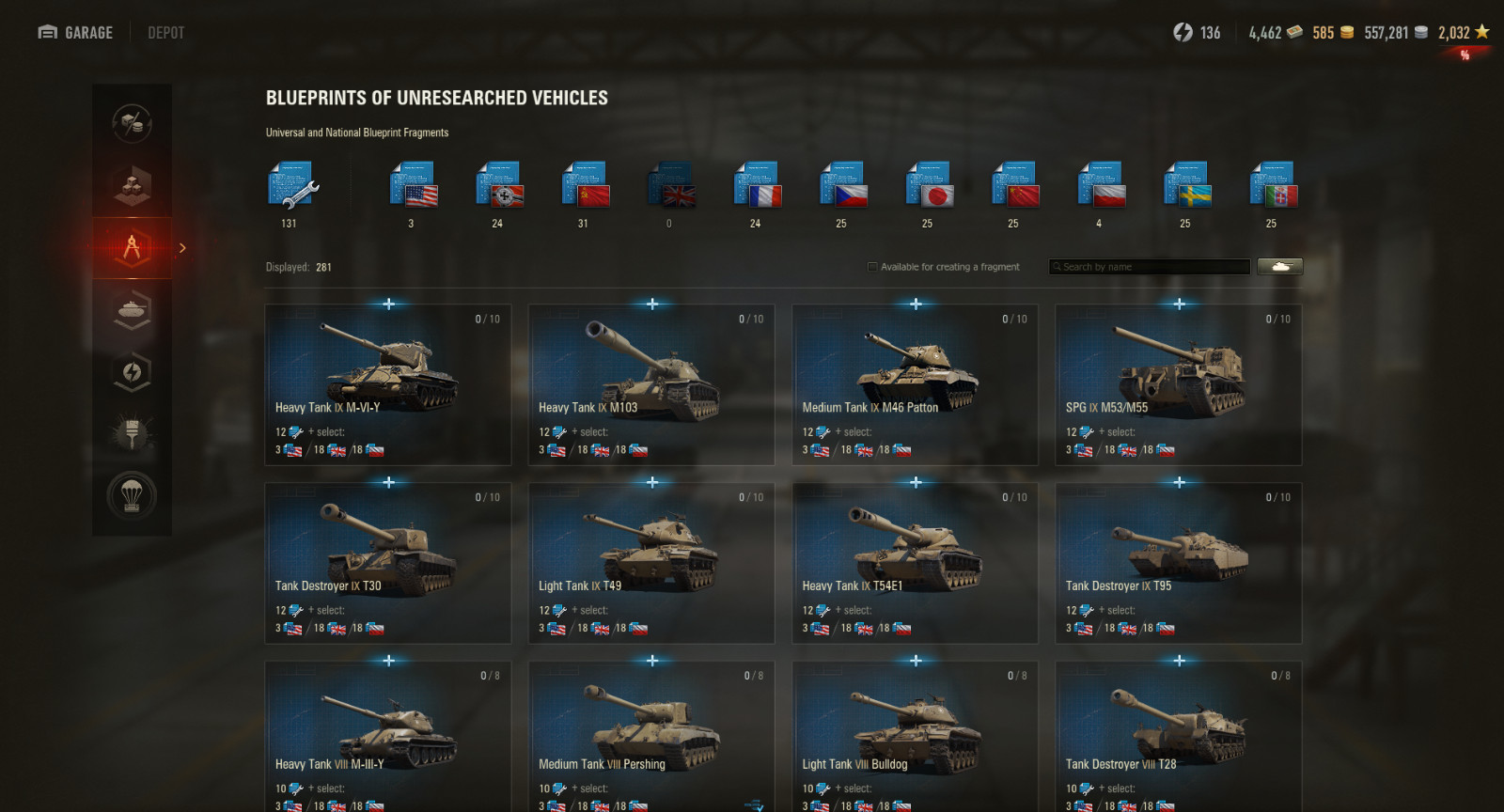 World of Tanks NA Concept 1 B,Schwertwal , EBR 75 FL 10, Tier 11s premiums and m