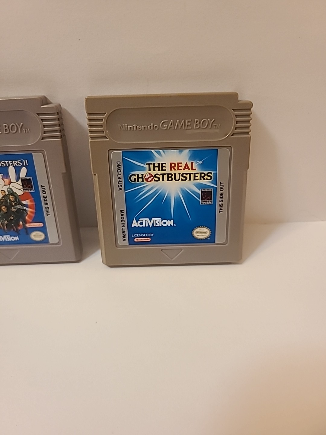 The Real Ghostbusters And Ghostbusters 2 Nintendo Game Boy, Authentic 2 game Lot