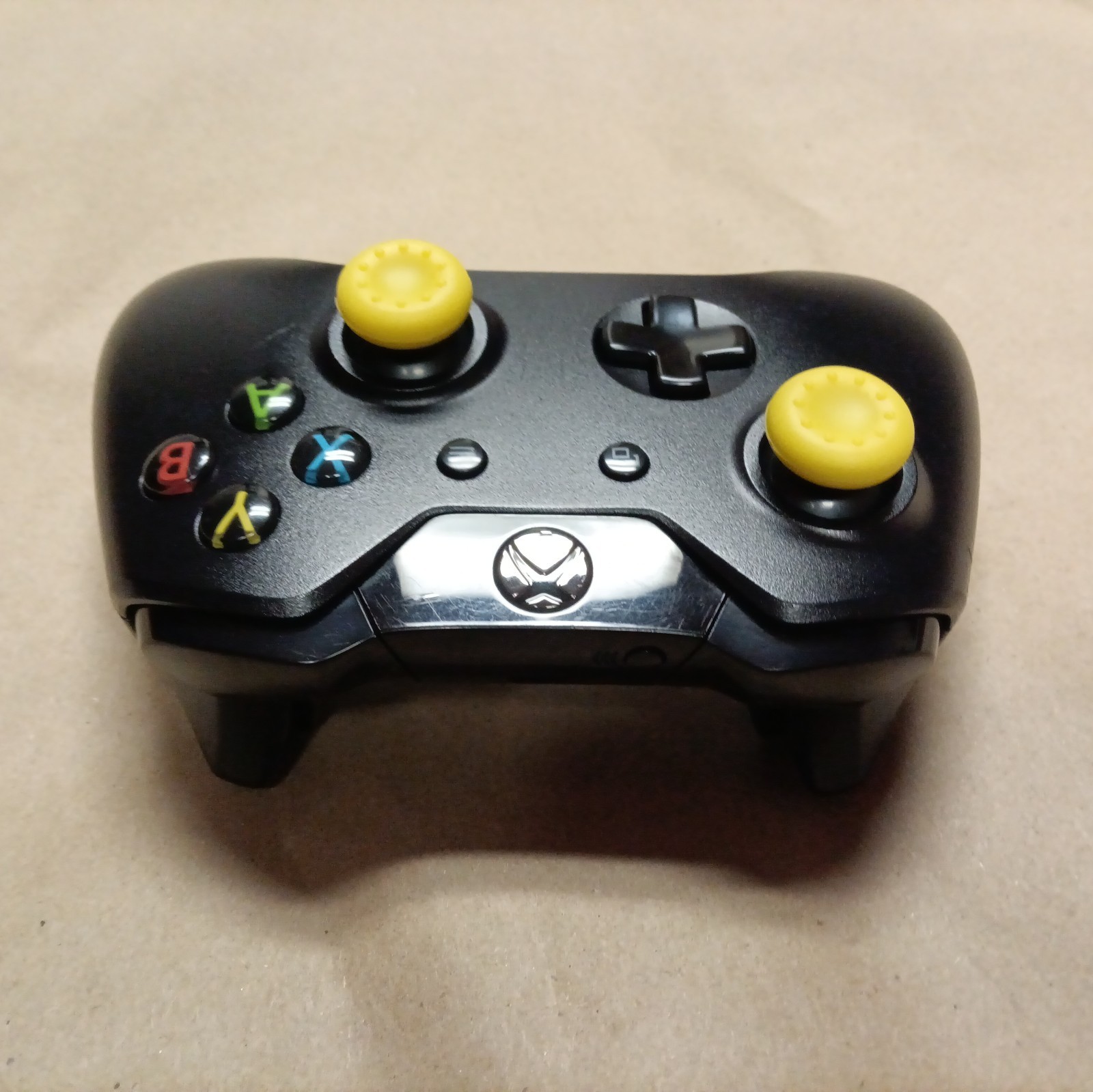 Xbox One Wireless Controller 1537 (Black with Yellow) Cleaned Tested And Working