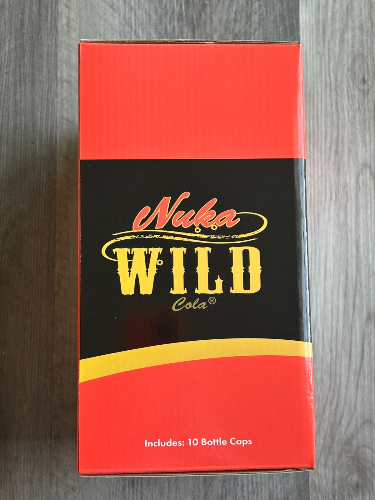 Fallout Nuka Cola Wild Glass Rocket Bottle & 10 Caps New