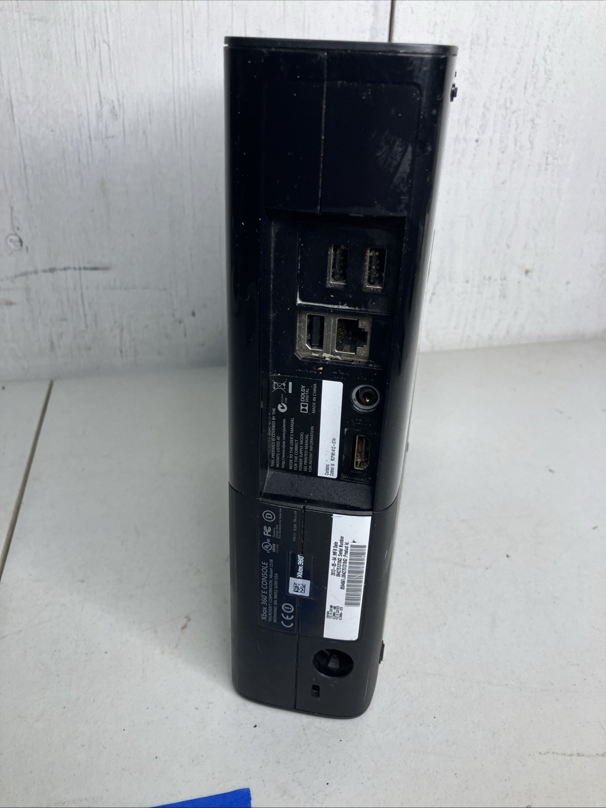 Microsoft Xbox 360 e Model 1538 Black Video Game Console No HDD