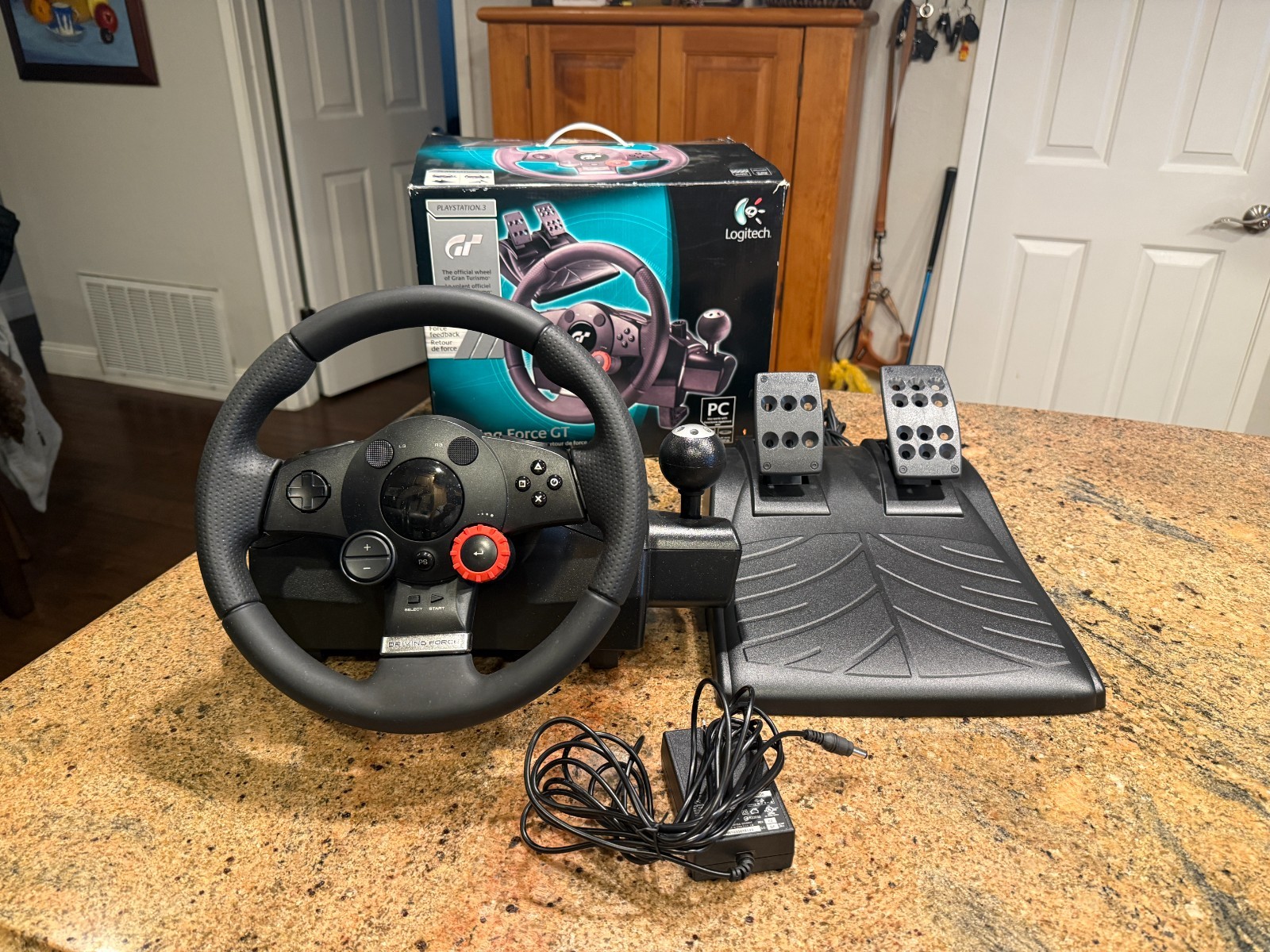 Logitech Driving Force GT Racing Wheel & Pedal Set PlayStation 3 and PC