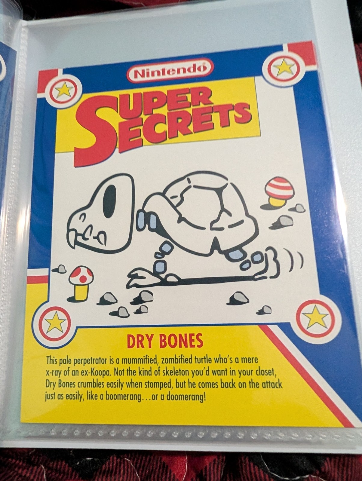 Super Mario Nintendo Secrets Pepsi Cards Complete Set In Notebook. Rare
