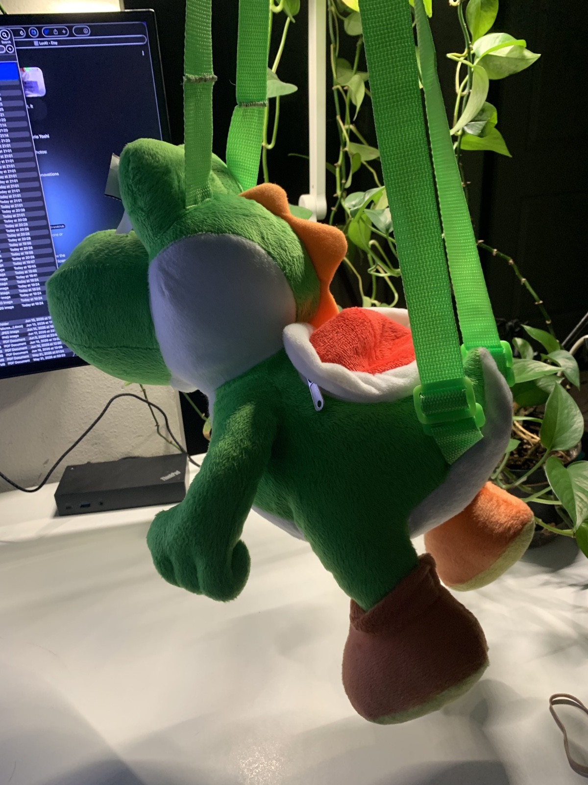 Super Mario Yoshi Plush Backpack 2023 Nintendo Licensed