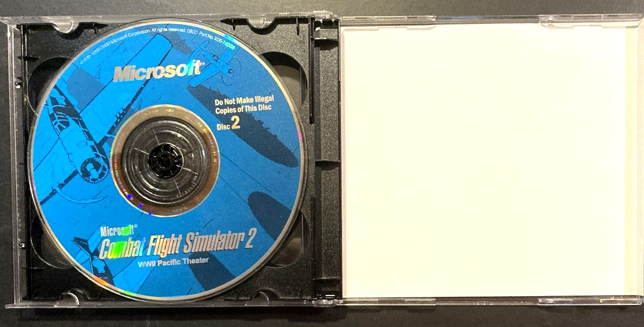 Microsoft Combat Flight Sumulator and Simulator 2 Pilots Manual Inside Moves