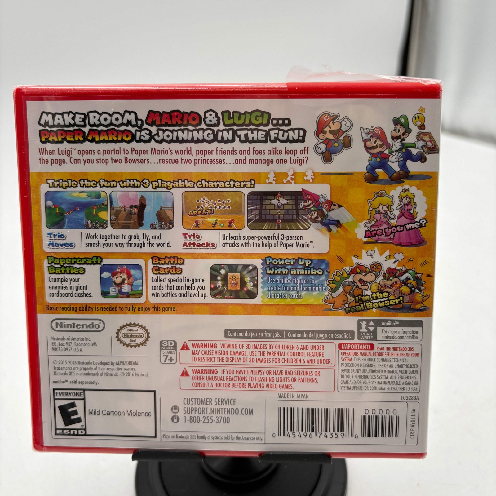 Mario & Luigi: Paper Jam (Nintendo 3DS) Video Game NIB