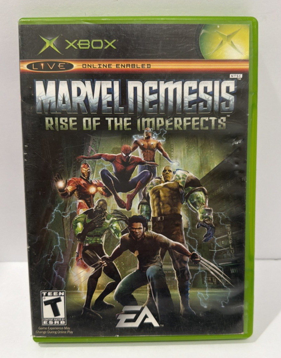 Marvel Nemesis Rise of the Imperfects Xbox 2005 Tested No Manual