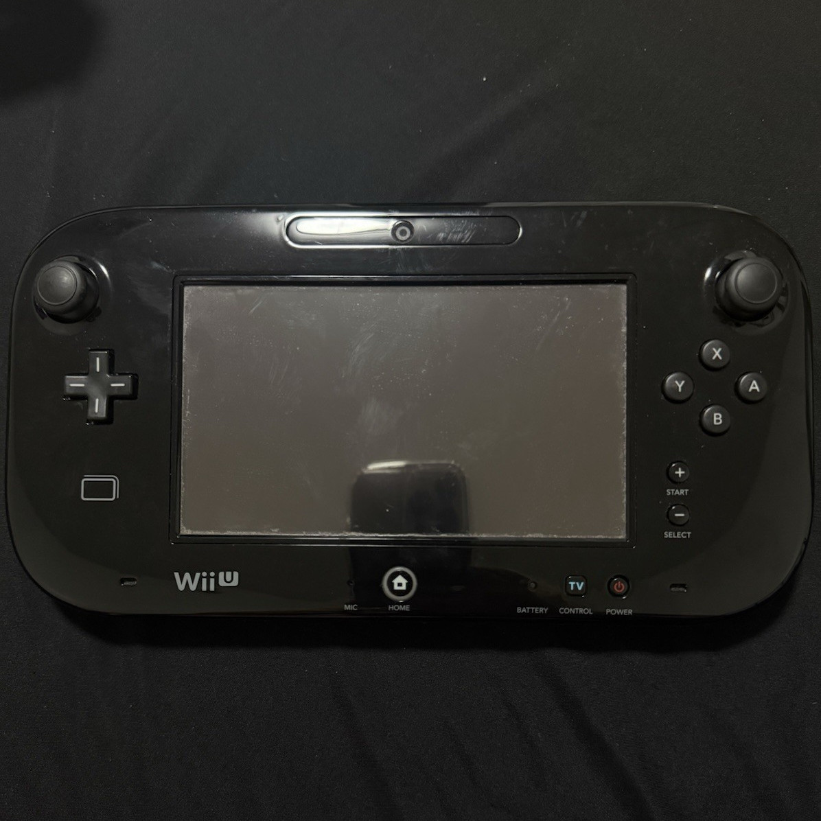Nintendo Wii U GamePad WUP-010(USA) Black Wireless Controller w/ Built-In Mic