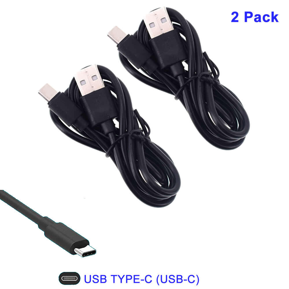2x 1M USB C Gamepad Charging Cable for PS5 / Switch Pro Controller Power Cord