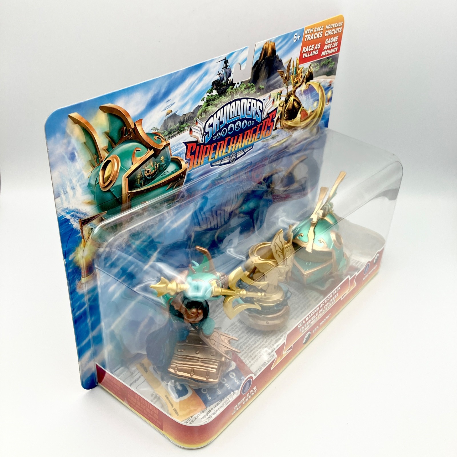Skylanders Superchargers Sea Racing Action Pack Deep Dive Gill Grunt NEW SEALED