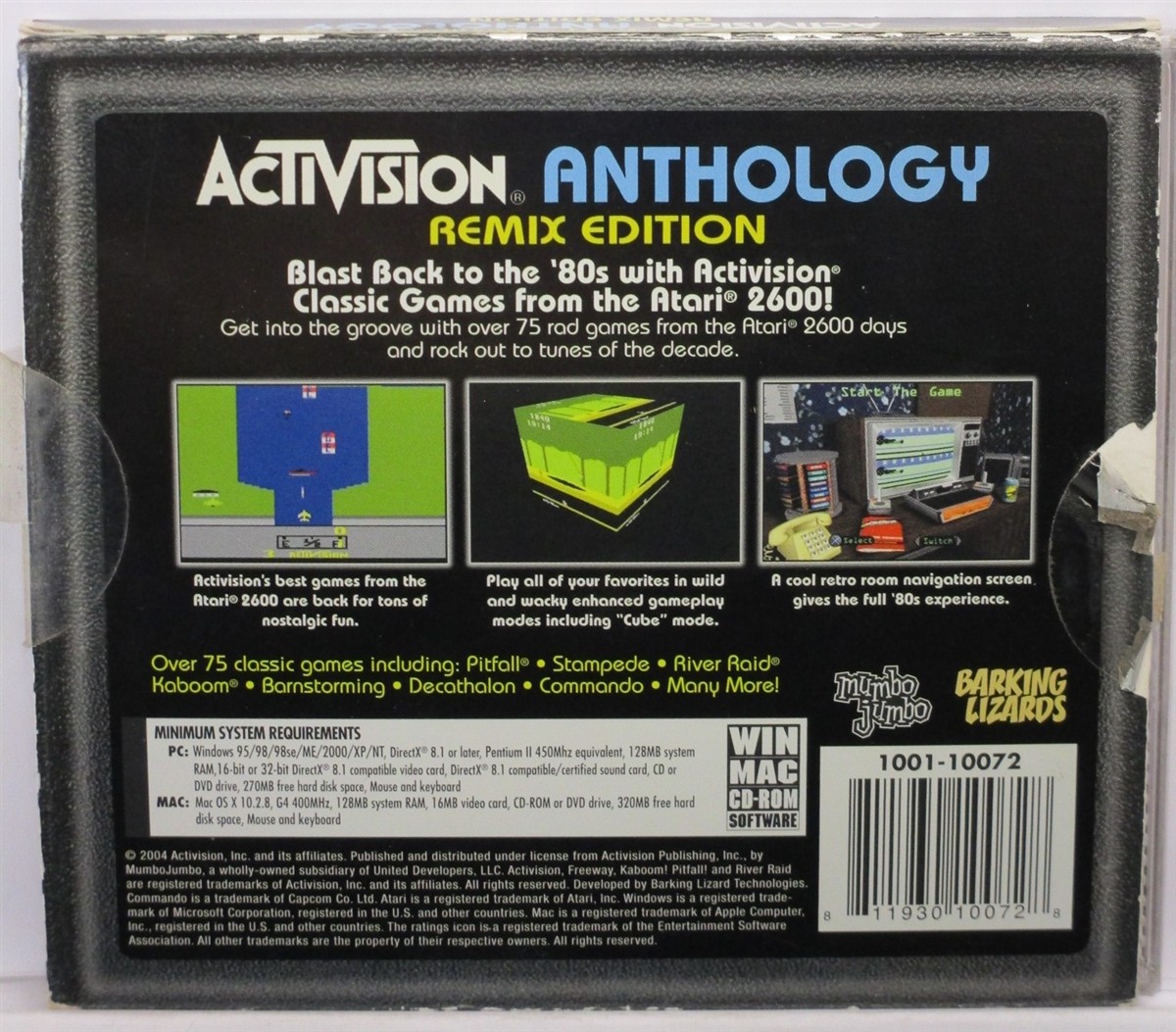 Video Game PC Activision Anthology Remix Edition 75 games pitfall River Raid