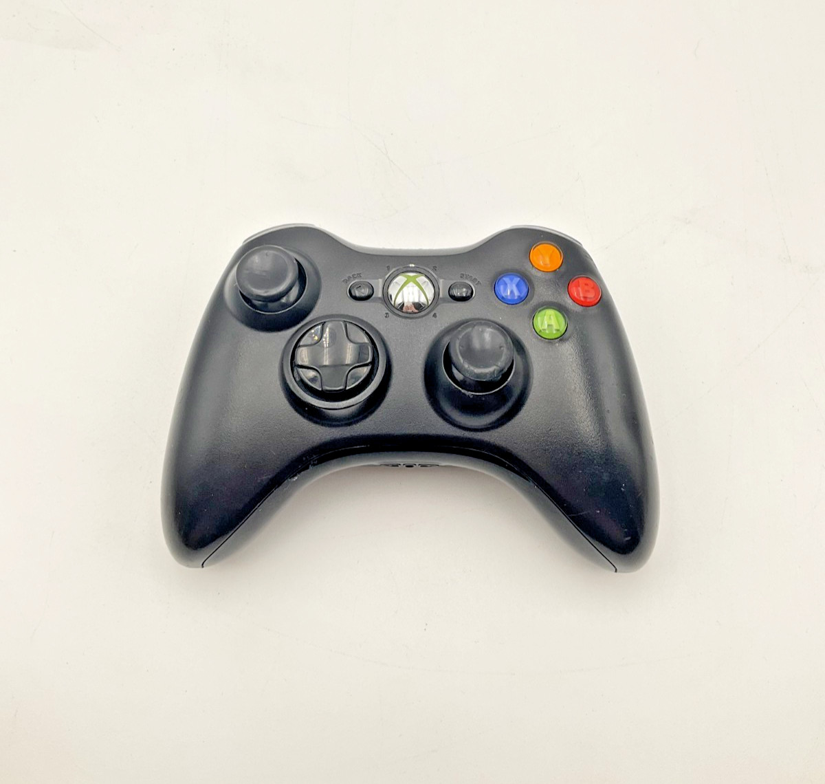 Xbox 360 Wireless Controller Glossy Black – Item Only – VG – Tested – X360