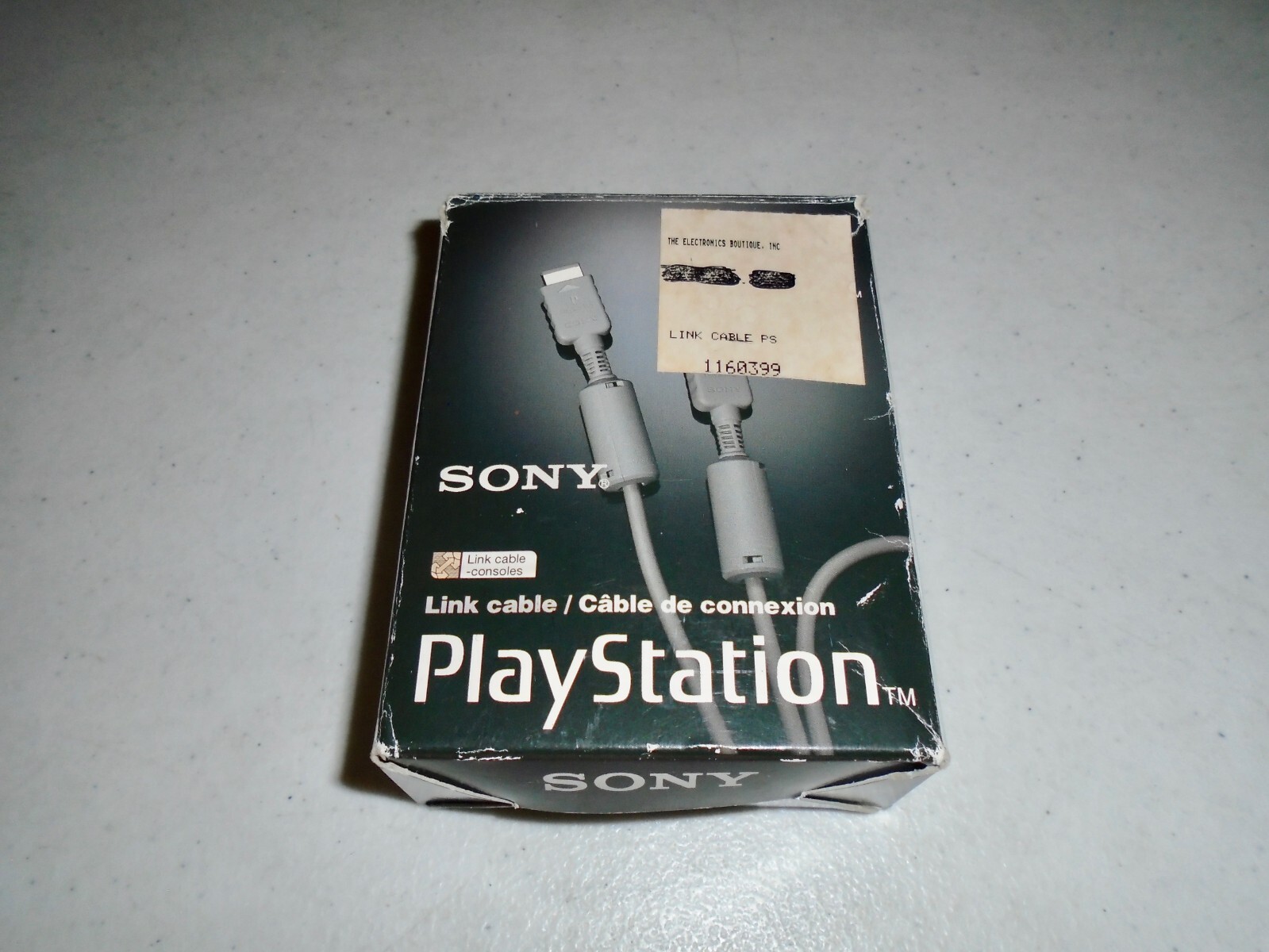 Official Sony PS1 to PS1 Link Cable SCPH-1040 with box NTSC USA/CANADA Version
