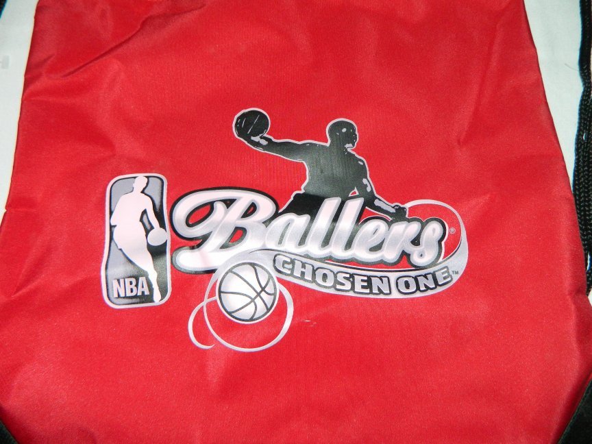 NBA Ballers: Chosen One Video Game Black & Red 18″ x 13″ Backpack Sack XBOX PS3