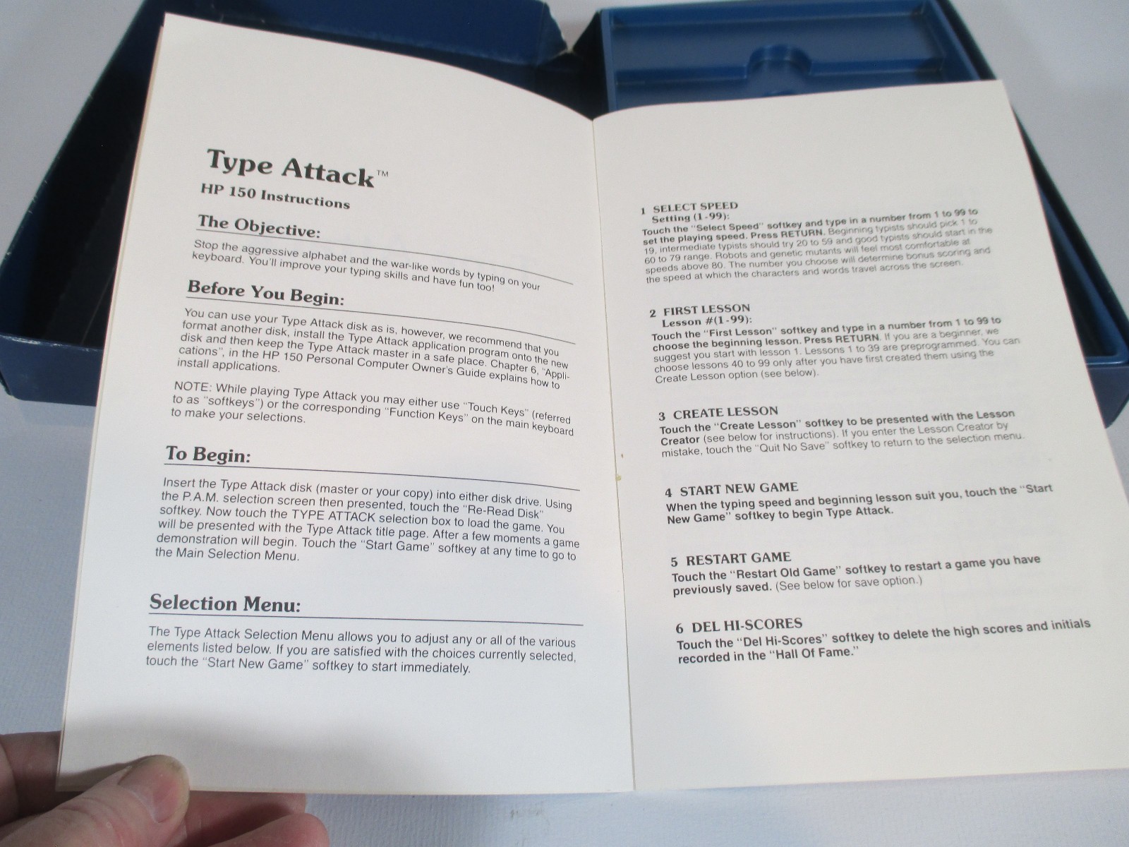 Vintage HP “Type Attack” PC Game On 3.5″ Floppy Disk