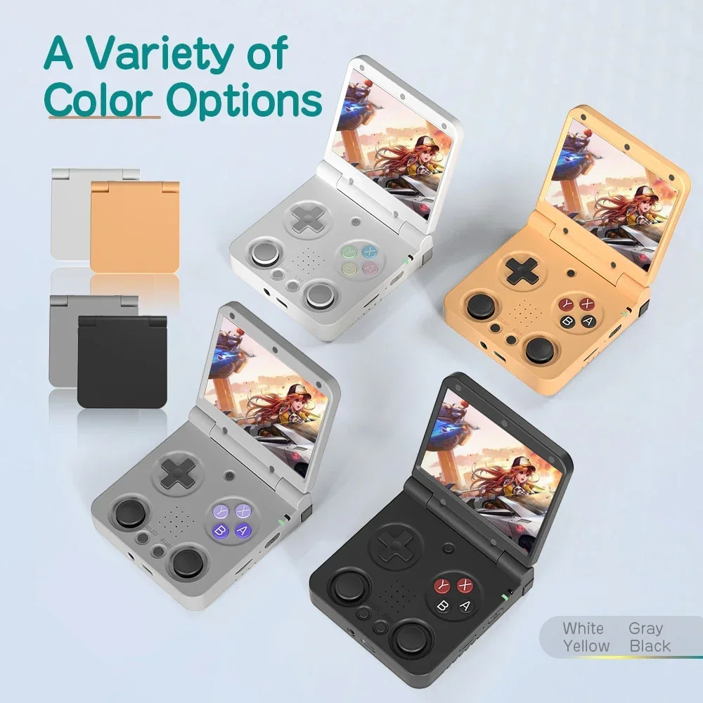 MIYOO Flip V2 Handheld Retro Game Console 3.5″ IPS Linux Onion OS Free Case