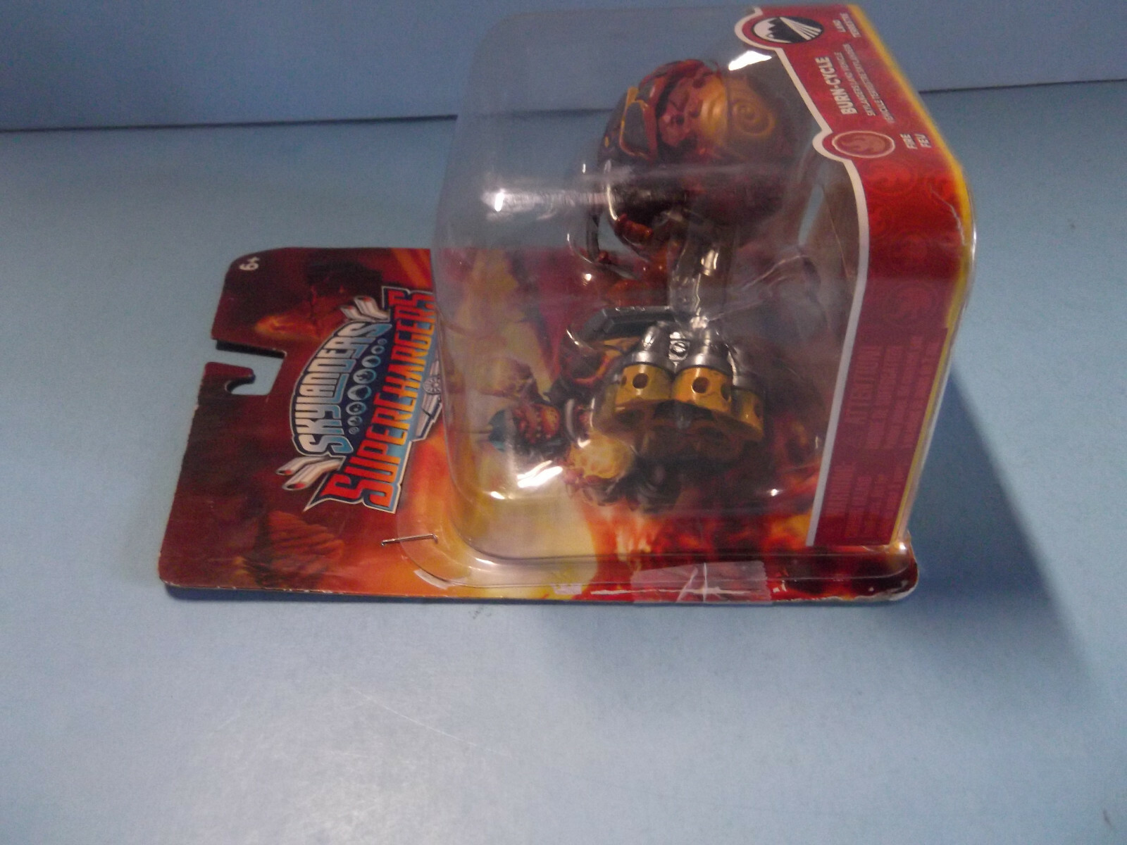 Skylanders superchargers burn cycle “new but packaging came unglued from card”