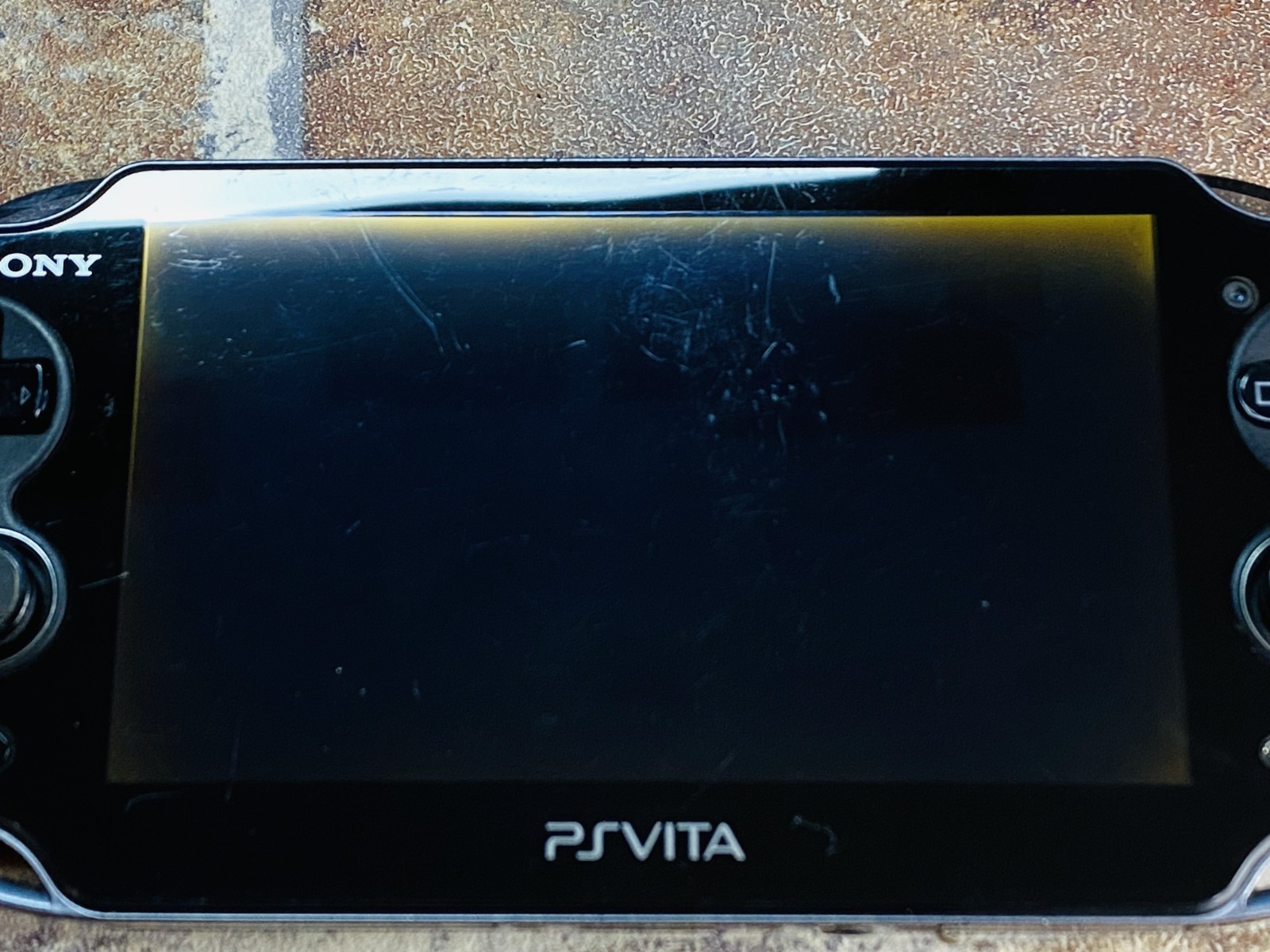PS Vita PCH-1100 AB01 Crystal Black SONY Playstation 8GB Charger Tested No.2D