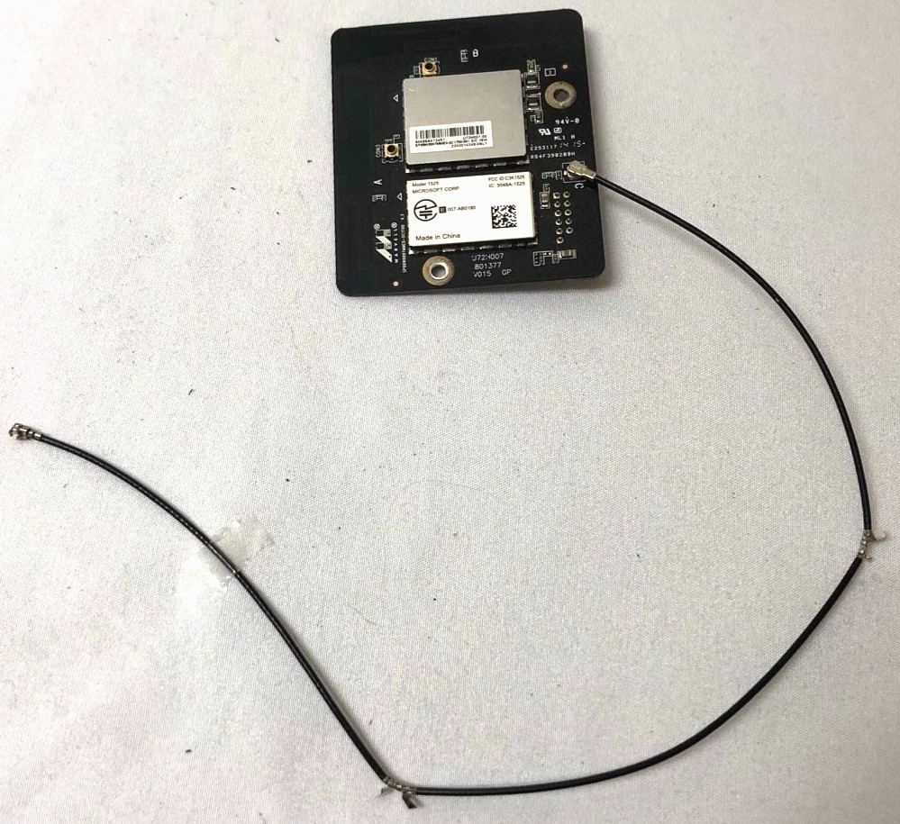 OEM Microsoft Xbox One Fat Model 1540 WI-FI CARD + ANTENNA Part U72H007 XB1