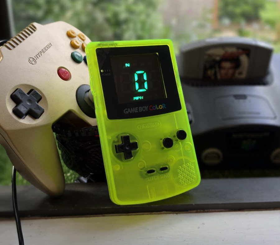 Custom Game Boy Speedometer – GPS-Tracked, USB-Powered | JDM TUNER MUST HAVE |