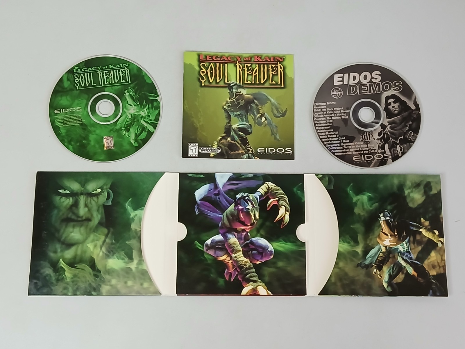 EIDOS Legacy of Kain Soul Reaver 1999 PC Game CD-ROM Trapezoid Big Box Complete