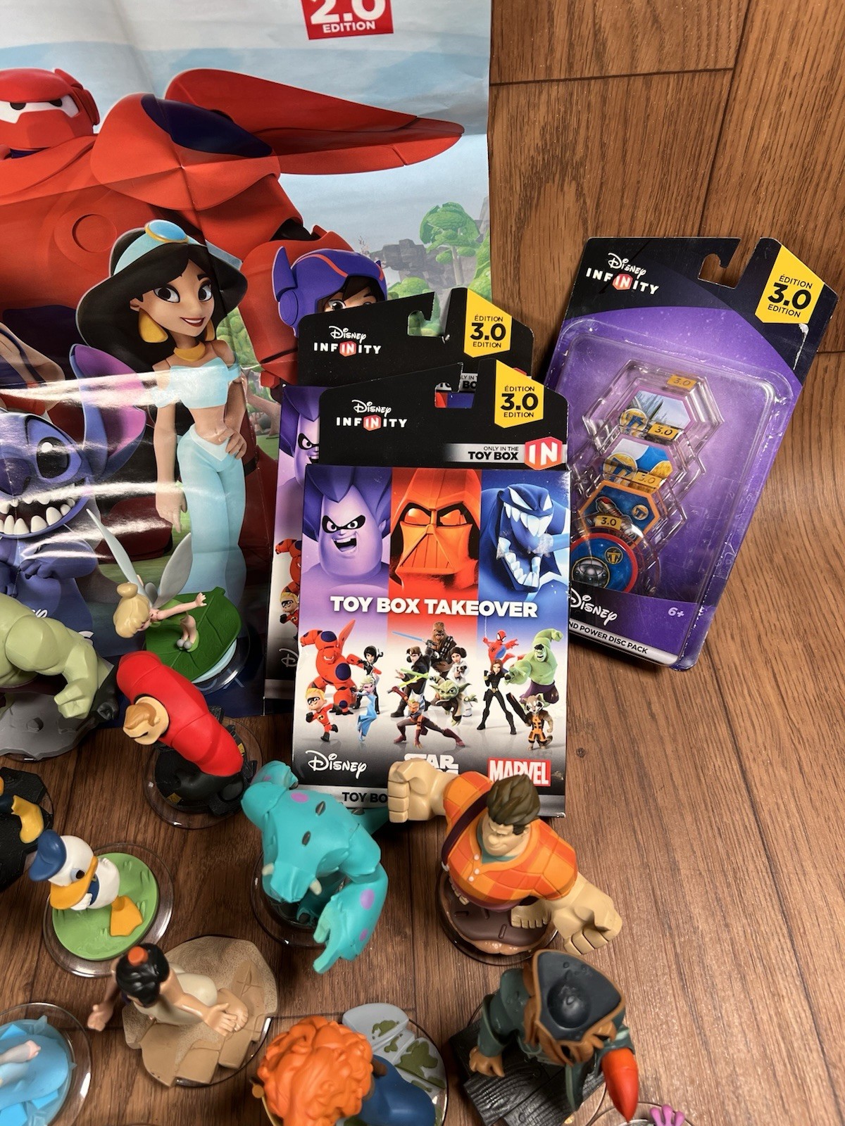 Disney Infinity Lot 20 Mixed Bulk Lot Wii / Xbox 360 3 Portals Star Wars