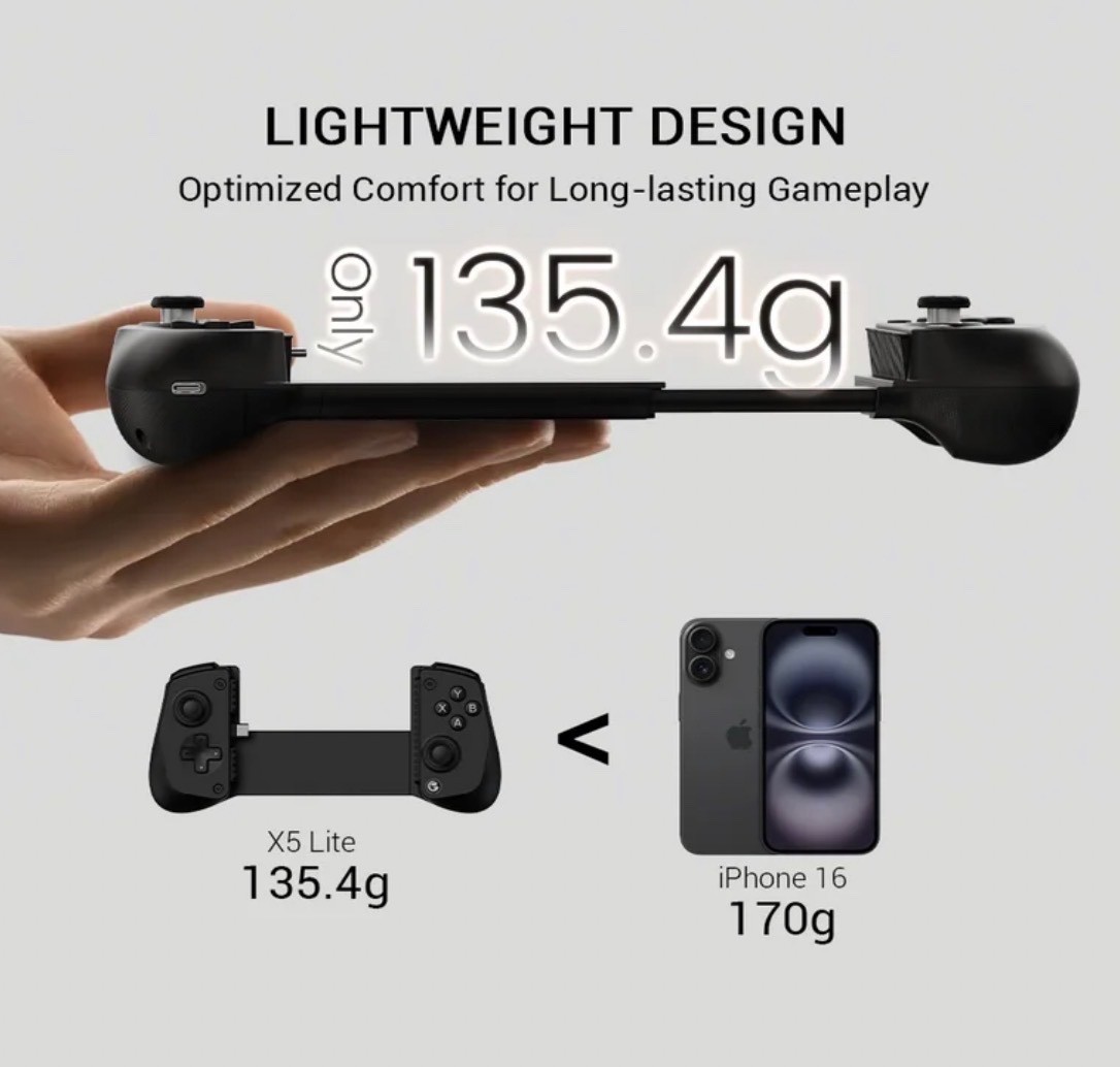 GameSir X5 Lite Mobile Gaming Controller with Hall Effect Sticks