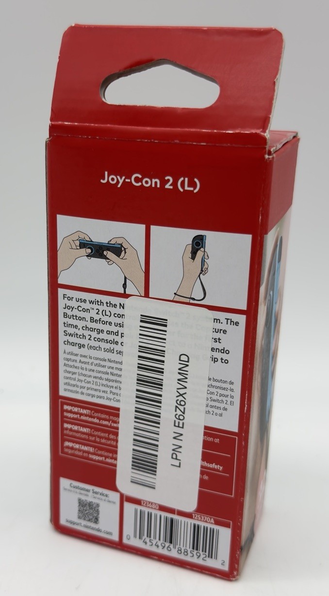 Left Joy-Con 2 & Strap for Nintendo Switch 2 – Light Blue – Open Box/Unused