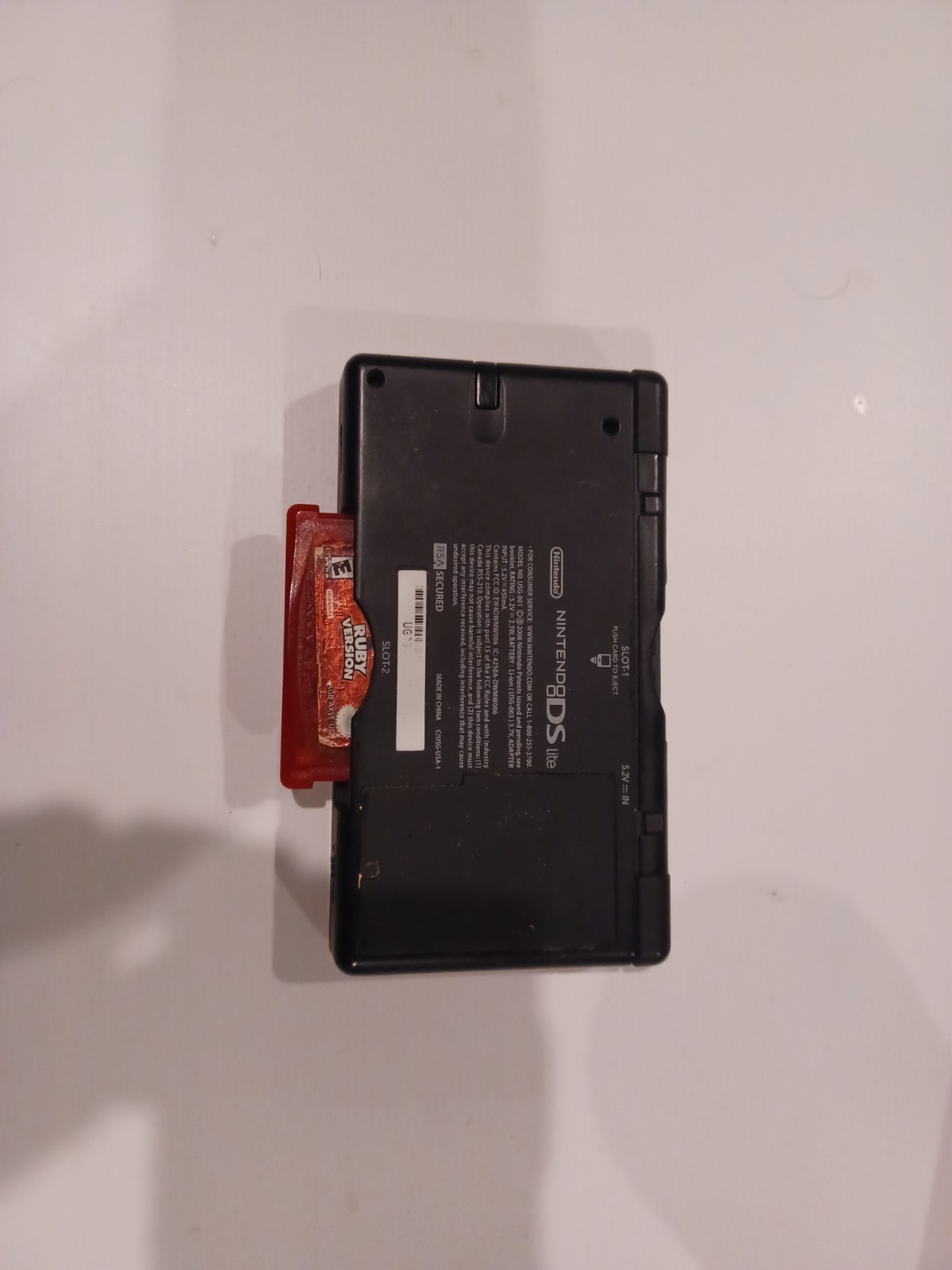 Nintendo DS Lite Crimson Handheld System – Red/Black with Flashcart